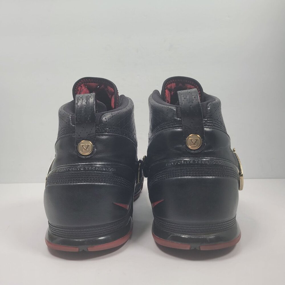 Nike Zoom LeBron 5 2007 Men's Black Varsity Crimson Shoes 317253-001 US Size 11 - Picture 4 of 9